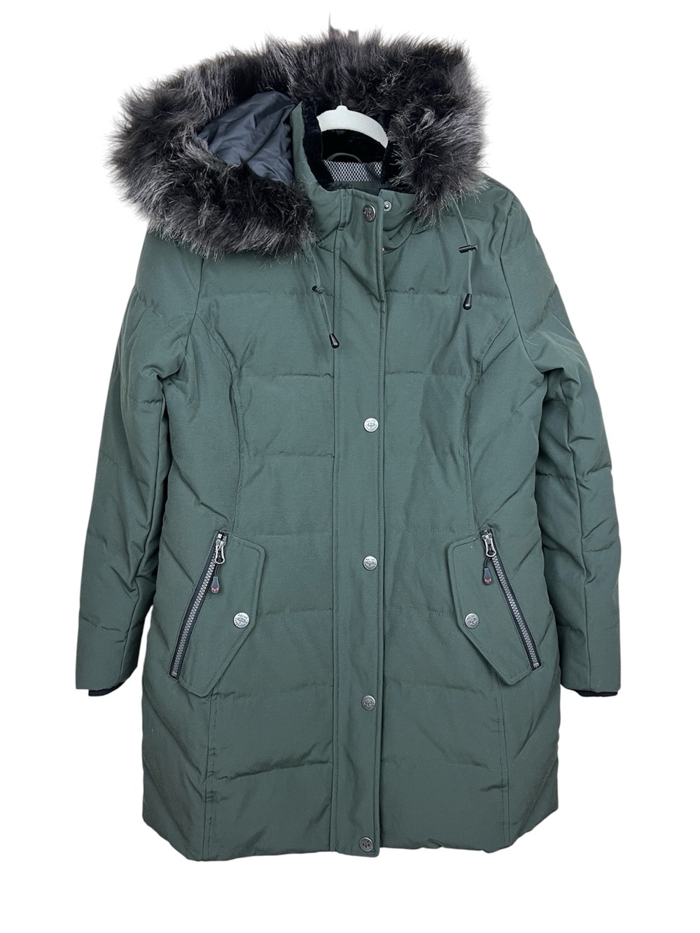 Arctic Expedition Women's Hybradown Winter Parka Jacket - Sea Green / Olive XS
